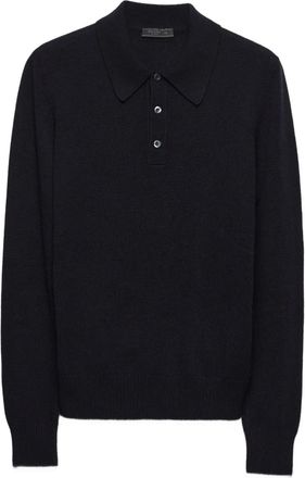 Prada cashmere polo shirt - Blue