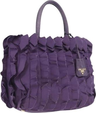 Prada Pre-owned Handbags, female, Purple, Size: ONE SIZE Pre-owned Vintage Hand Bag