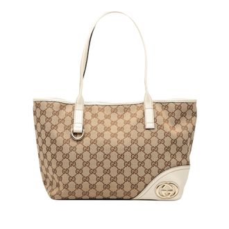 Gucci Tweedelige Gg Canvas Nieuwe Britt Tas