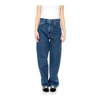 Carhartt Work in Progress Dames, Jeans, Blauw, Maat: L Katoen
