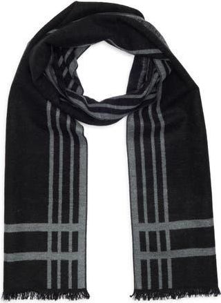 Ted Baker Plaid Silk Reversible Scarf in Black at Nordstrom Rack