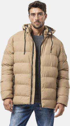 Cipo & Baxx Steppjacke CIPO & BAXX, Herren, Gr. XXL, beige, Web, Obermaterial: 100% Polyester, unifarben, Po-bedeckend, gerader Abschluss, Jacken Steppjacke