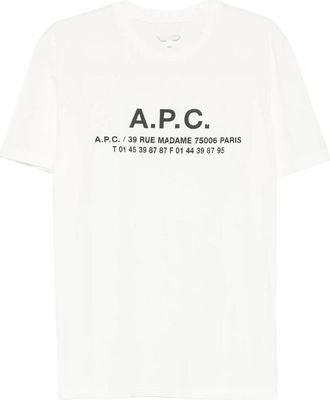 A.P.C. A. p.c. Logo-print T-shirt