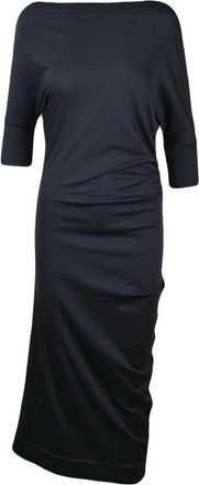 Vivienne Westwood SS Thigh Jersey Jurk - Dames - Casual kleedjes - Blauw - S - Katoen - Kleedjes