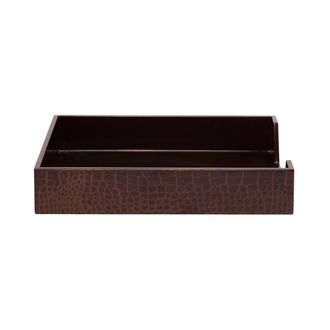 Posh Trading Company Chelsea Paper Tray - Vintage Croc in Brown