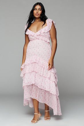 Amy Jane London Bellara Plus Tiered Ruffle Midi Dress