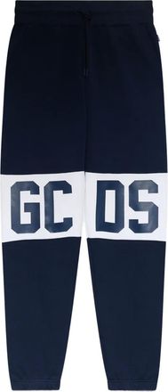GCDS Pantaloni con logo - Blu