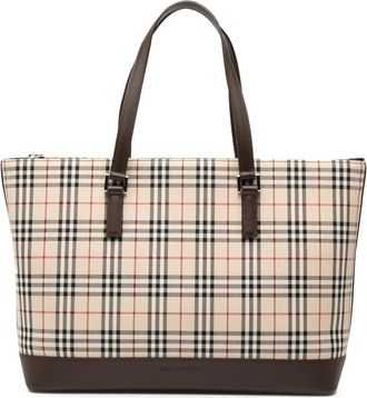 Burberry Pre-owned Burberry House Check Canvas Tote ES0JUUKMVK6195F2