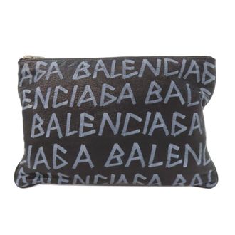 Balenciaga Black Leather Clutch Bag (Pre-Owned)