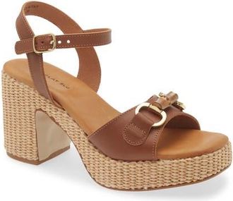 Chocolat Blu Mel Sandal in Brown Leather at Nordstrom, Size 7.5-8Us