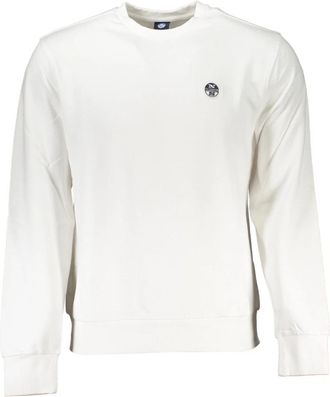 North Sails Witte Sweatshirt met Lange Mouwen en Logo - Heren - Sweatshirts - Wit - S - Hoodies & sweatvesten