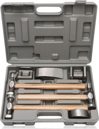 OEM Martillo De Carrocer&iacute;a, Martillos Y Martillos De Carrocer&iacute;a, Martillo De Reparaci&oacute;n De Carrocer&iacute;a, Juego De 7 Piezas, Mango De Madera Maciza Con Estuc