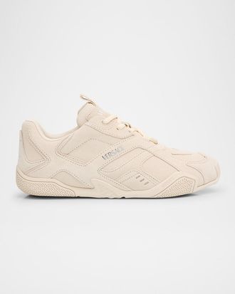 Versace Galaxia Suede Sneakers