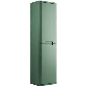 Signature Randers Wall Hung 2-Door Tall Unit 350mm Wide - Matt Sage Green