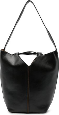 Hereu Riba Leather Bucket Bag
