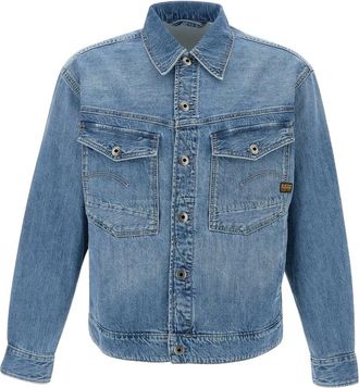 G-Star Dakota logo-patch pocket denim jacket - Blue