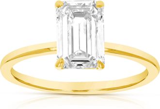 Vir Jewels 1 cttw Radiant Lab Grown Diamond Engagement Solitaire Ring in 14K Yellow Gold For Women