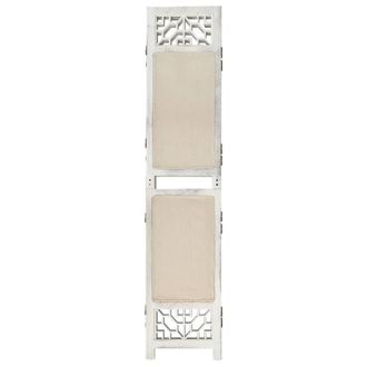 Berkfield Home 6-Panel Room Divider Cream 210x165 cm Fabric in Beige