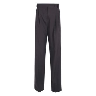 Frankie Shop Straight Trousers - Trousers - Mujer - Marr&oacute;n - XS