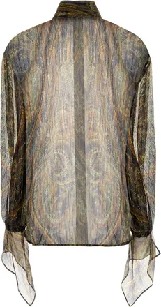 Etro Printed Silk-Blend Shirt - Multicolor
