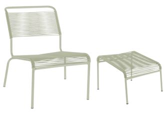 Schubiger M&ouml;bel Spaghetti-Lounger + Hocker S&auml;ntis
