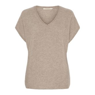 BTF-CPH Btfcph - Cashmere-Merino Shirt - Dames - Truien - Beige - Maat: L Kasjmier