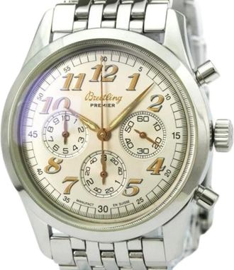 Breitling Pre-owned Navitimer A40035 Polshorloge - Heren - Vintage Horloges - Grijs - ONE Size - Vintage