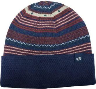 United By Blue Merino Wool Modern Fair Isle Knit Beanie in Midnight Navy at Nordstrom