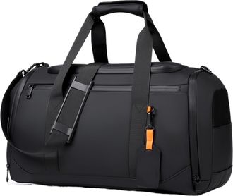 Generic Compatible For Large Capacity Travel Duffel Bag - Durable Cloth, Spacious & Stylish Sports Gym Weekend Overnight(Black)