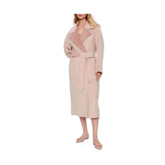 Calvin Klein Dames, Mantels, Roze, Maat: XS Wol