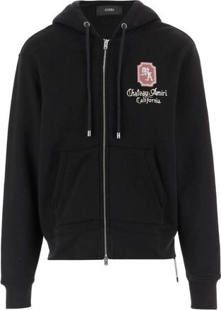 Amiri Printed Zip-up Cotton Hoodie