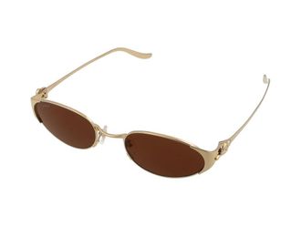 Cartier CT0630S Metal Frame Sunglasses - Gold