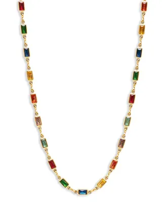 Nialaya Collana Rectangle Tennis - Oro