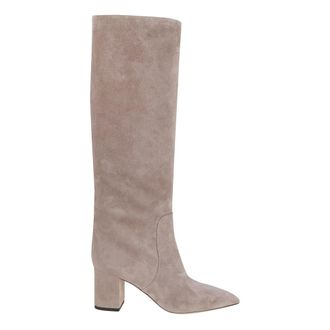 PARIS TEXAS Heeled Boots, female, Beige, 2 UK, Nude Ankle Boots Elegant Style