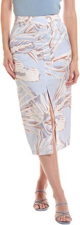 Reiss Jacqueline Linen-Blend Top