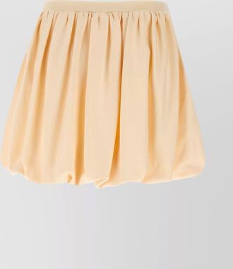 Marni air balloon pleated elastic waistband skirt