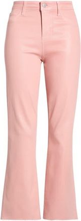 L'agence Kendra Coated Crop Flare Jeans in Misty Rose Coated at Nordstrom, Size 32