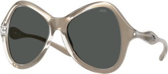 Diesel DL3010U 203587 Mens Sunglasses Green Size 53