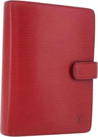 Louis Vuitton Pre-owned Day Planner Cover - Dames - Vintage Accessoires - Rood - ONE Size - Leer - Vintage