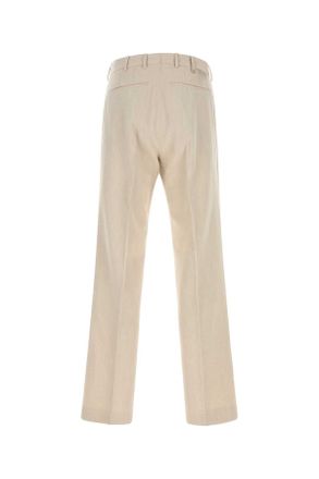 Pantaloni Torino Mens Sand Cotton Blend Pant Beige Exterior: Virgin Wool Pantaloni Trousers