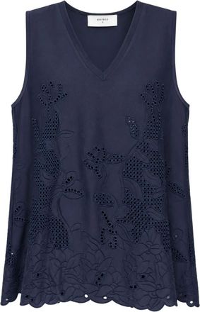 Beatrice .B Tops, Dames, Blauw, S, Mouwloze Top