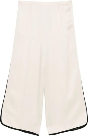 Forte_Forte Forte_Forte Pantalone Cropped Shiny Envers Satin Clothing