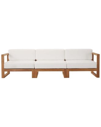 ModWay Upland Outdoor Patio Teak Wood 3Pc Sectional Sofa Set