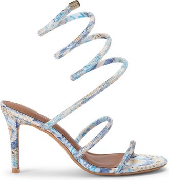 Kurt Geiger Womens Spiral Sandal Sandals - Blue Fabric - Size UK 7