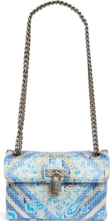 Kurt Geiger Mini Brixton Fabric Crossbody Bag in Light/pastel Blue at Nordstrom Rack