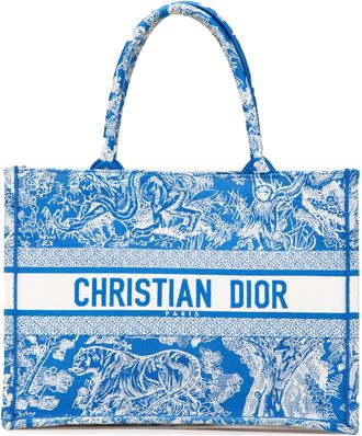Dior Pre-owned Womens Book Tote Blue Toile De Jouy - Sky Blue Textile - One Size