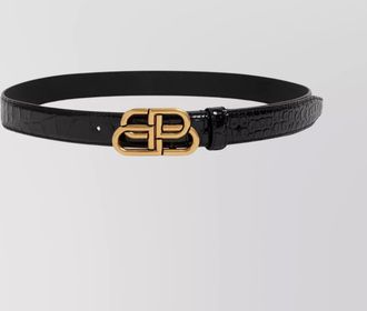 Balenciaga leather thin belt