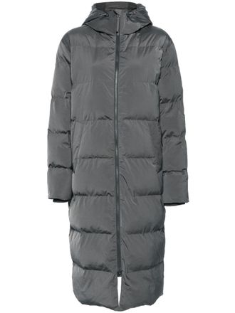 Sams&oslash;e & Sams&oslash;e Sera hooded puffer coat - women - Recycled Polyester/Recycled Polyester - L - Grey
