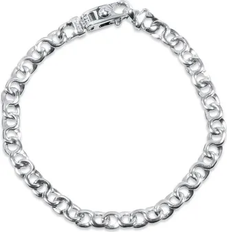 Pompeii3 Mens Link 14k Gold (17gram) or Platinum (28gram) 6mm Bracelet 8