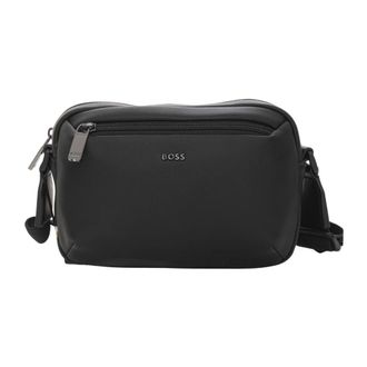 HUGO BOSS Tassen, Heren, Zwart, ONE Size, Leer, Jace EW Crossbody